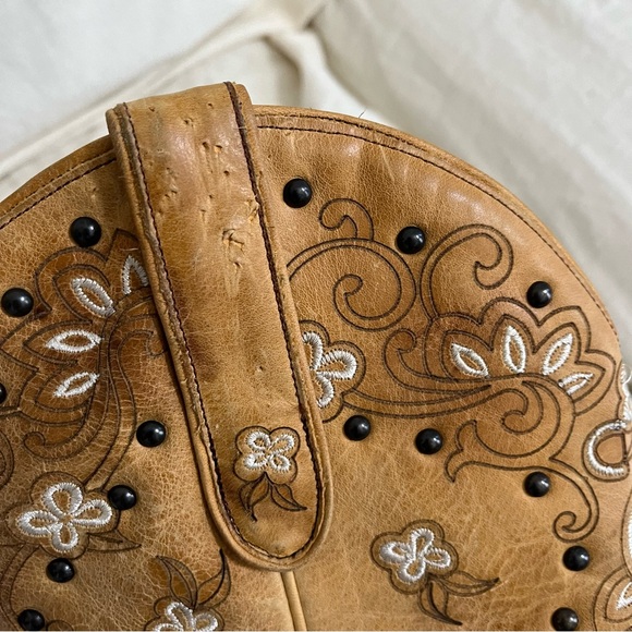 Lane Women’s Sweet Paisley Cowgirl Boot Snip Toe Tan 8.5M - Picture 2 of 6